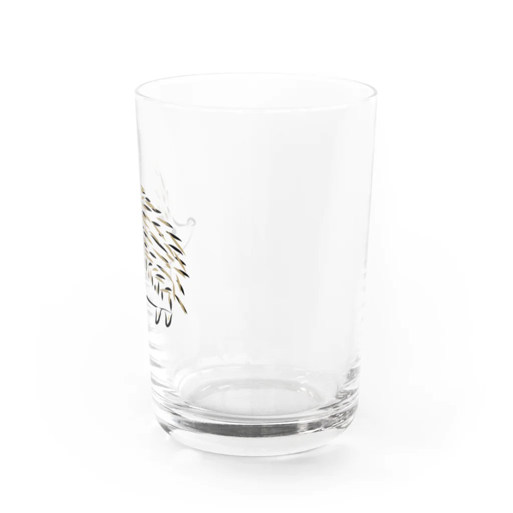 海のサワガニのハリネズミ Water Glass :right