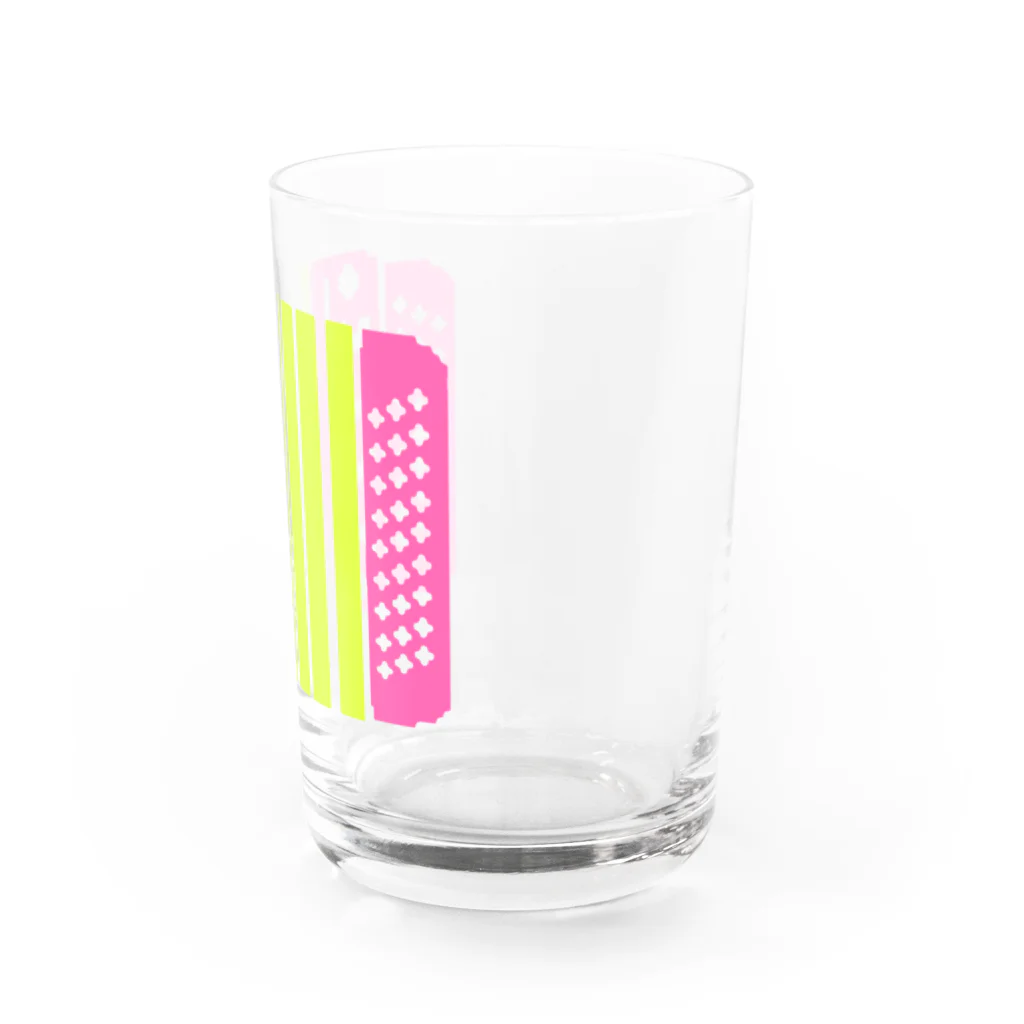 グッズショップのドットボタンアコーディオン春 Water Glass :right