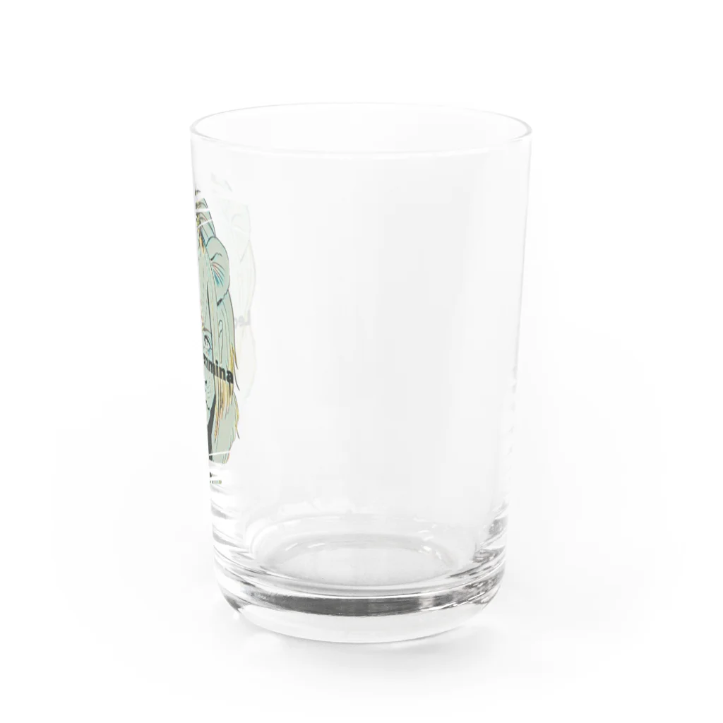 【みるかグッズ②】（SUZURI店）の【Leone femmina】 Water Glass :right