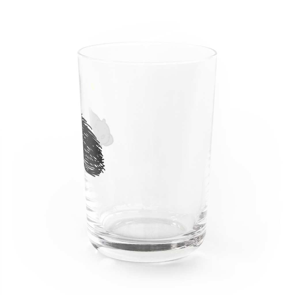 ゆるいイラストのアイテム - イラストレーターハセガワのヤマアラシと星のゆるいイラスト Water Glass :right