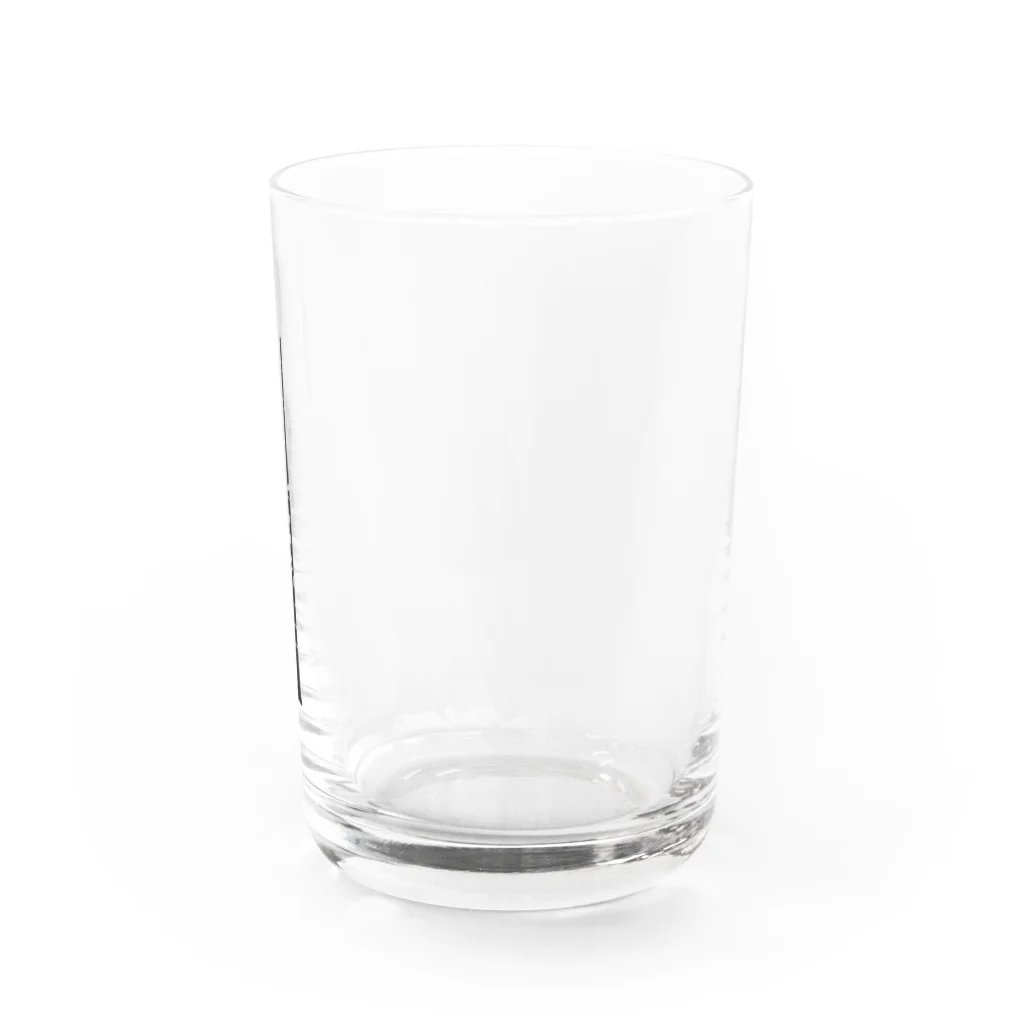 ManDoubleReedShop分店のオーボエイラスト　リードは黒い糸 Water Glass :right