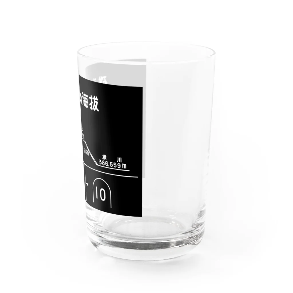 新商品PTオリジナルショップの熊ノ平駅観光案内看板グッズ Water Glass :right