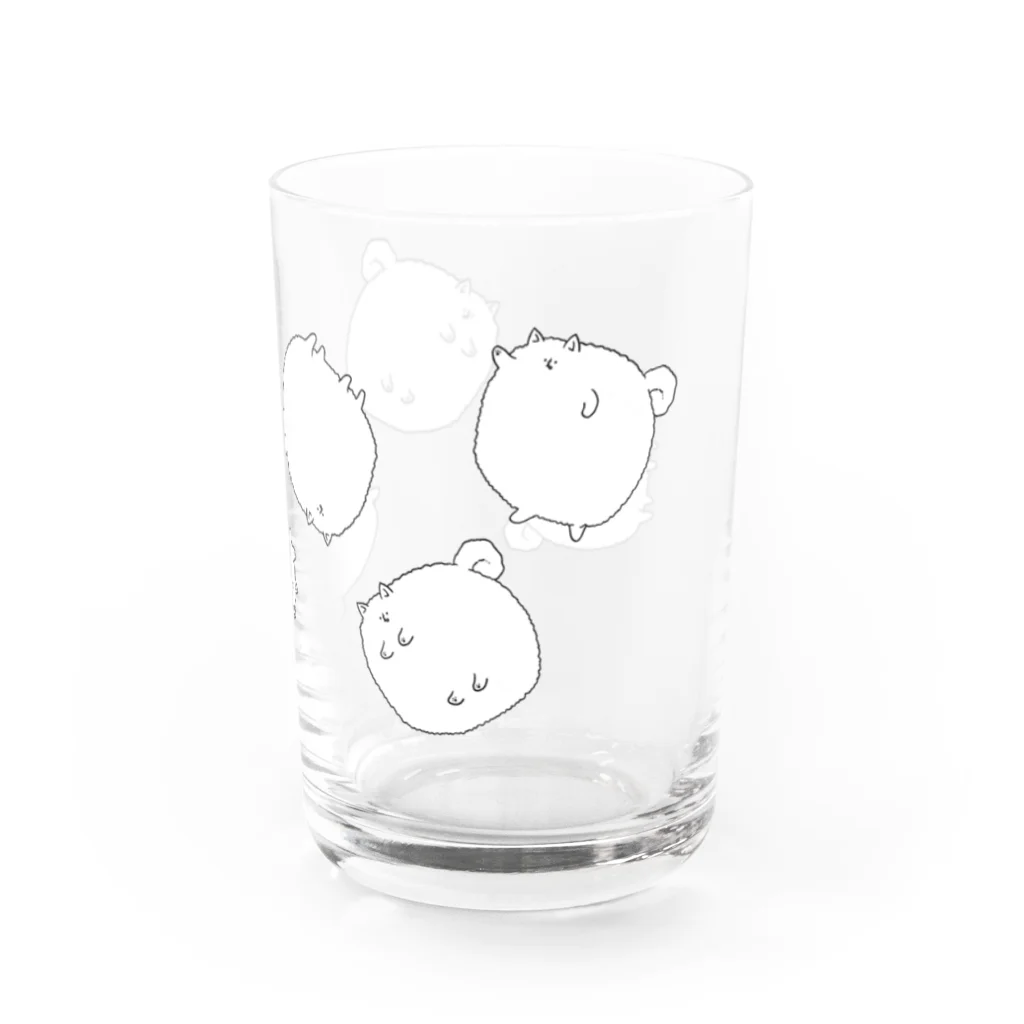 hanakoimaeda_7441のぽめ3兄弟 Water Glass :right