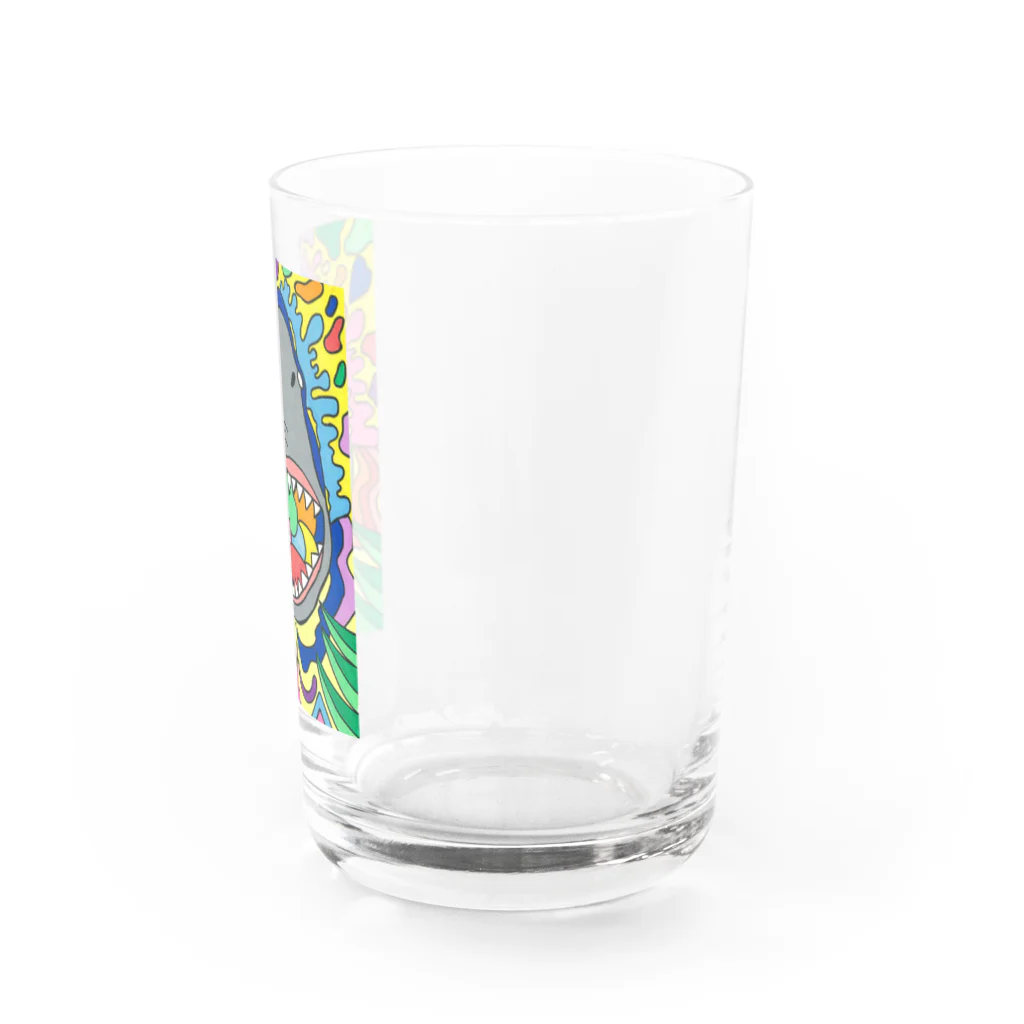 なんばちゃんシリーズのサメと風船ガム Water Glass :right