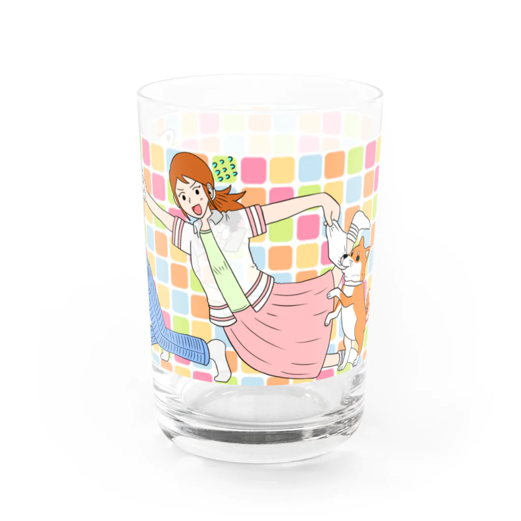 むつ さとしのいろどり家族の1シーン Water Glass :right