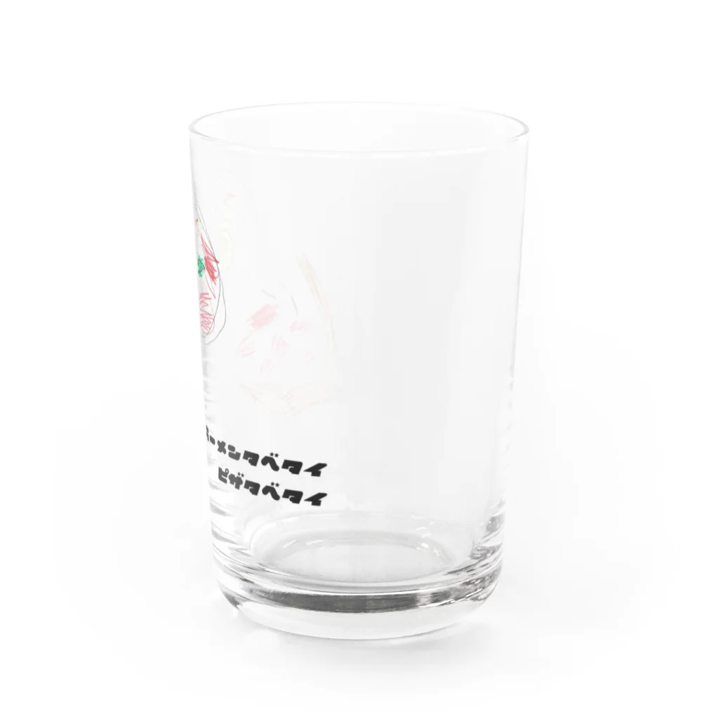 パカ子のラーメンとピザ Water Glass :right