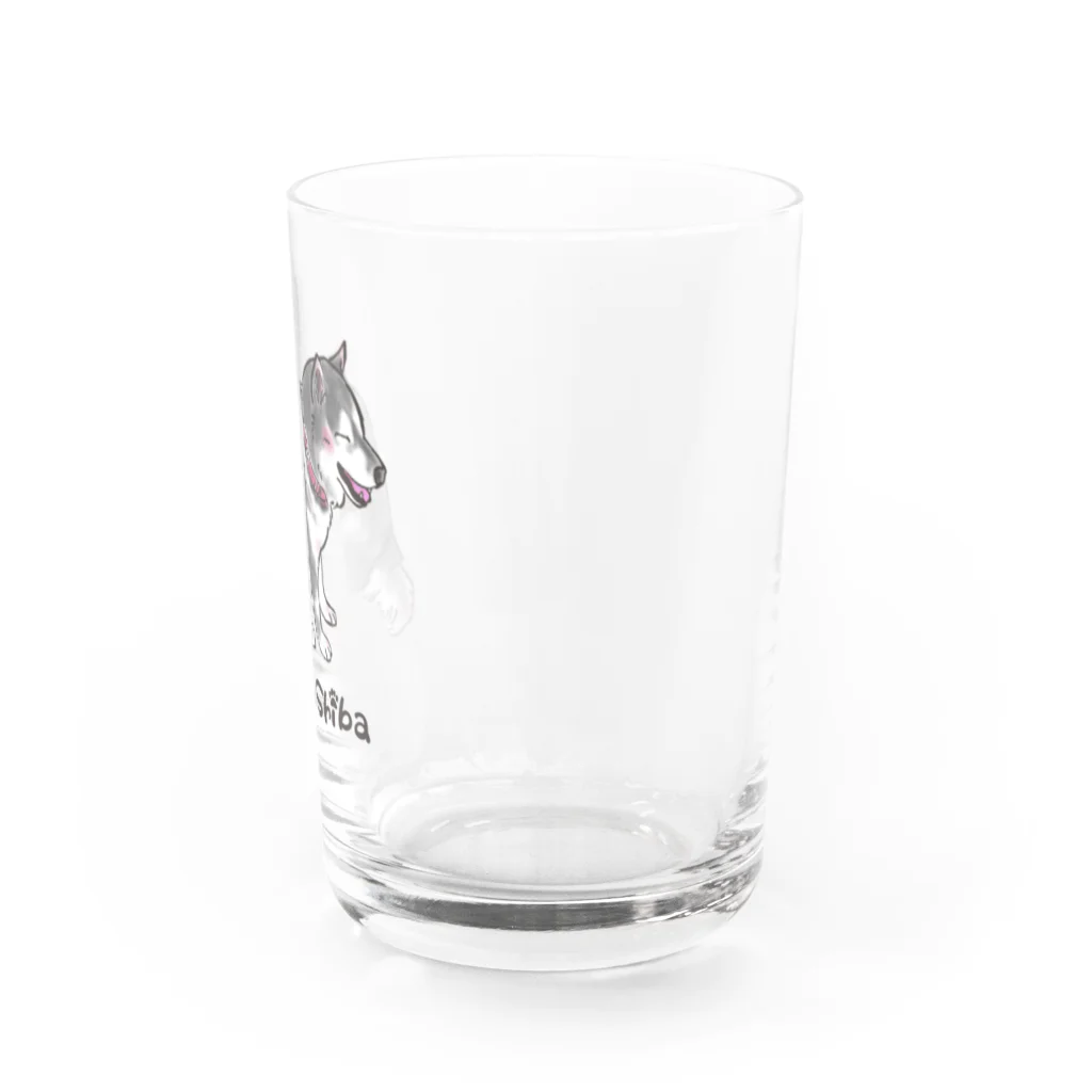 幸まる屋のHappy  Smile♡　柴犬 Water Glass :right