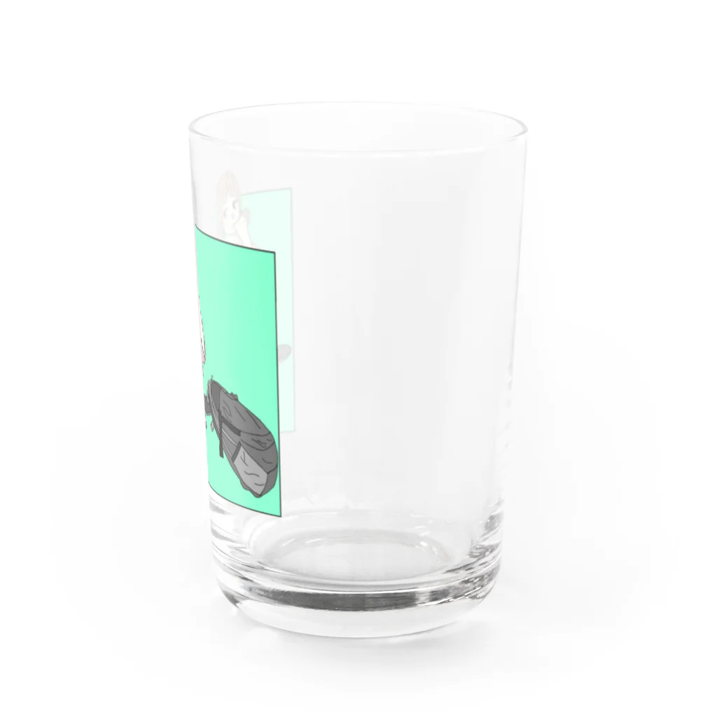 TANOSHINDAMONGACHI のmelancholy girl Water Glass :right