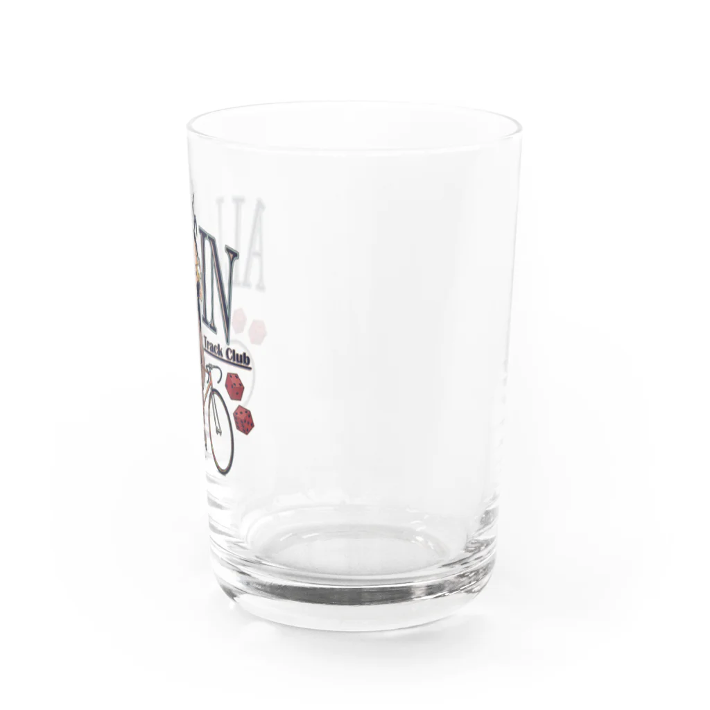 nidan-illustrationの"ALL IN -Track Club-" Water Glass :right