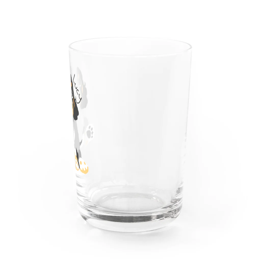 ごまいちの【Lucy】パピコタイプ黒文字 Water Glass :right