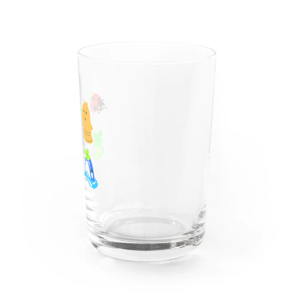 すきのもりのラッキーモチーフとみんな Water Glass :right