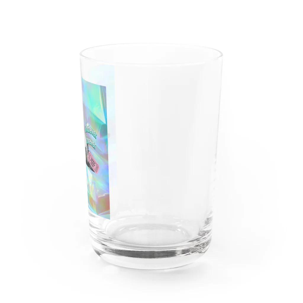 𝙈𝙊𝙈𝙊'𝙨 𝙎𝙝𝙤𝙥のホログラム & レトロpanda-02 Water Glass :right