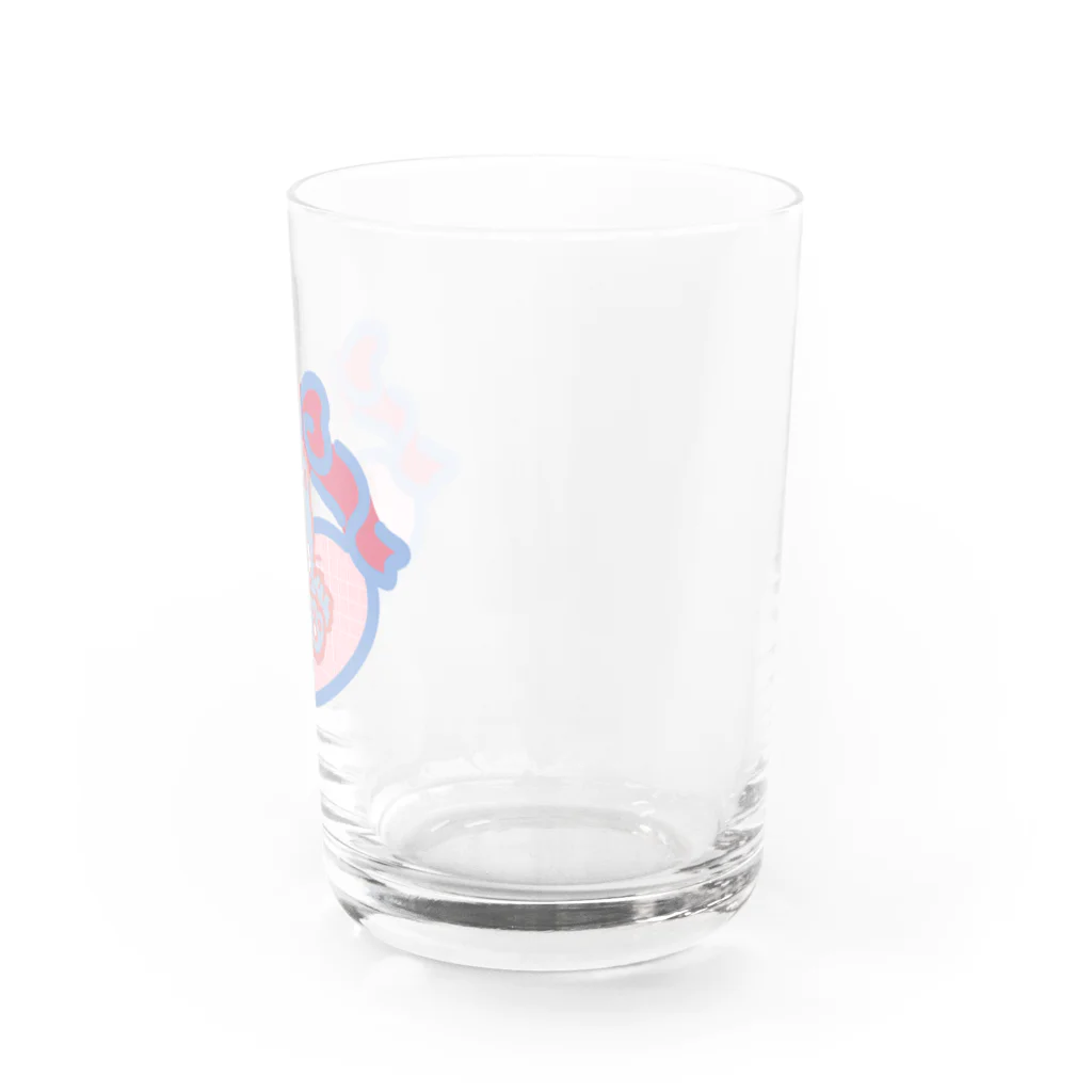 米沢にゅ〜たうんのビビりねこ Water Glass :right