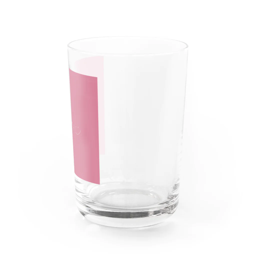 ym.のhappy ピンク Water Glass :right