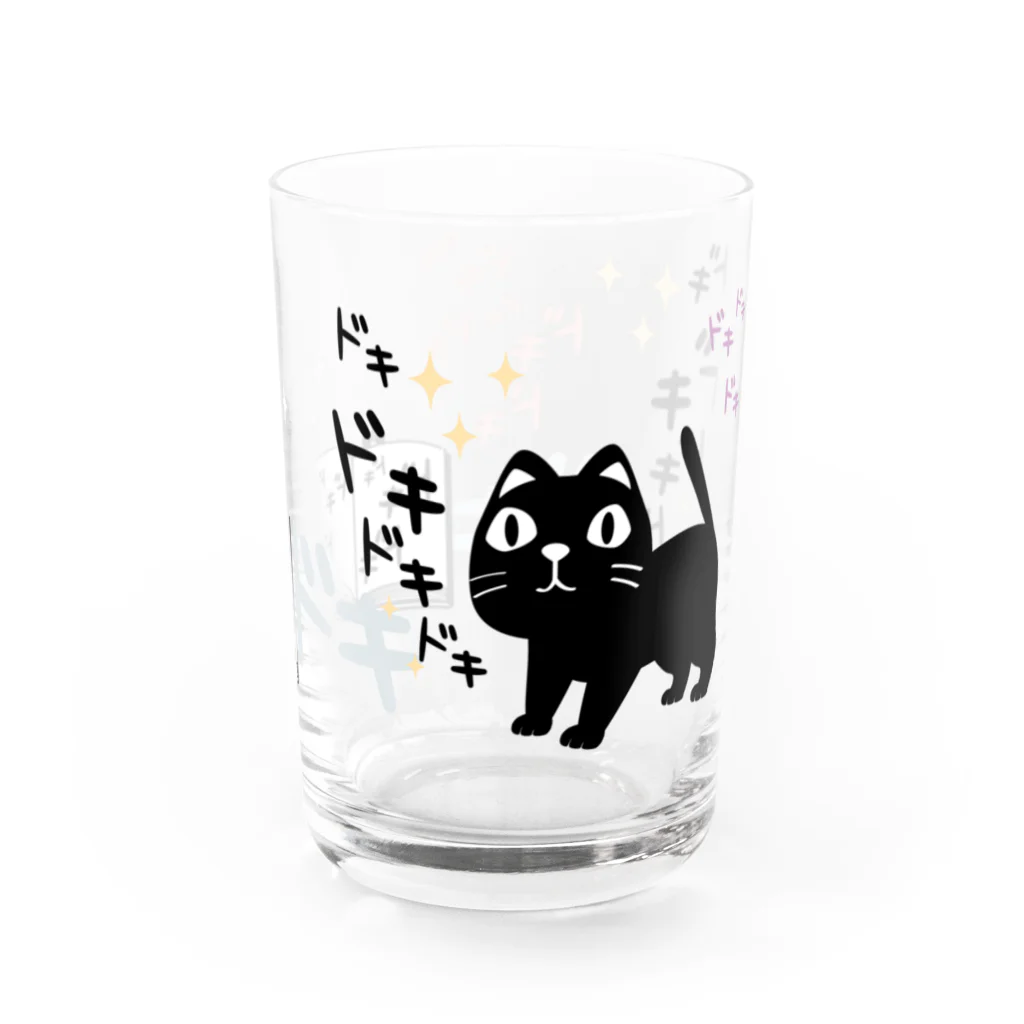 イラスト MONYAAT のCT120 やみねこ、ろっぽのドキドキAbg Water Glass :right