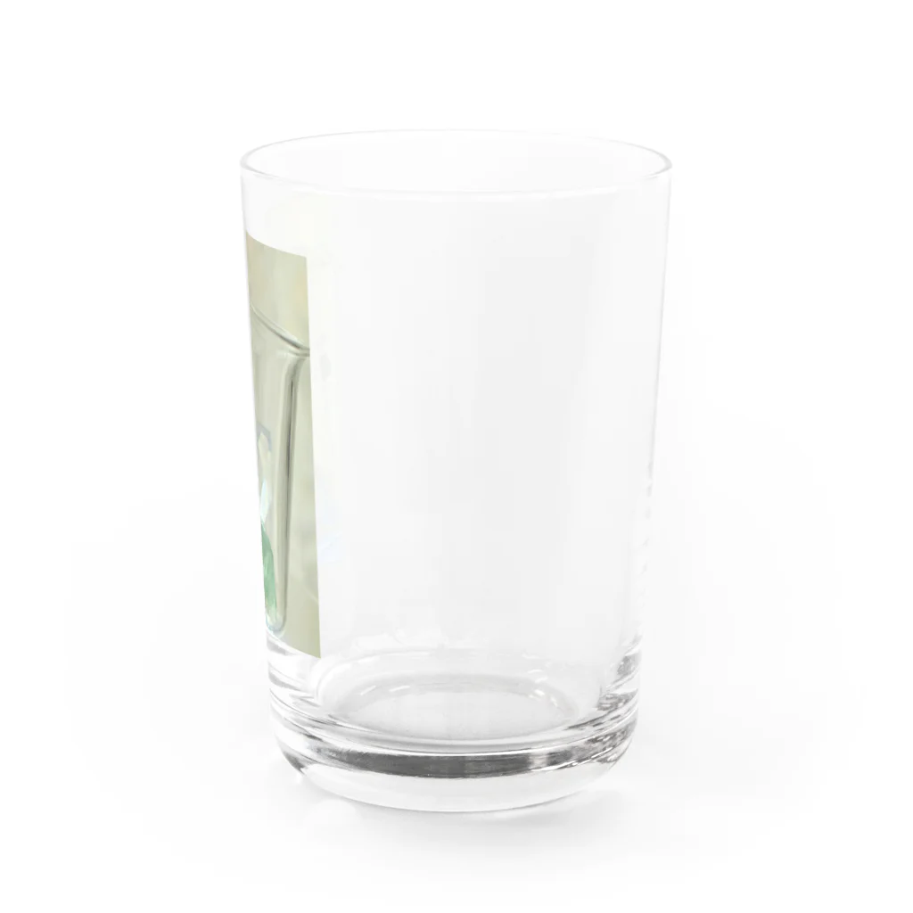 Alba spinaのビーカーの水晶と蛍石 Water Glass :right