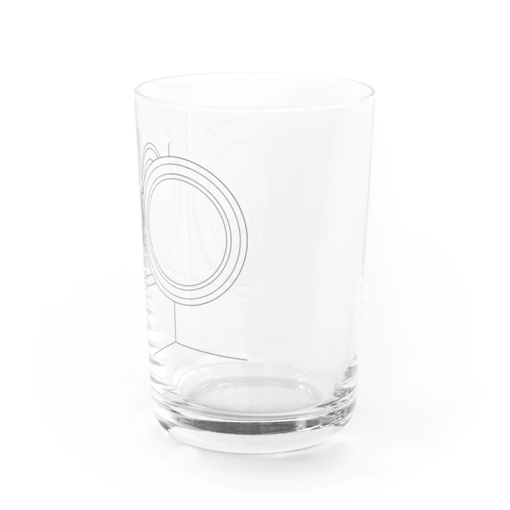 重力エネルギーの線画 Water Glass :right