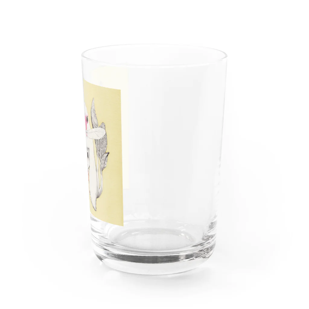 伊藤ヒロフミ売り場の文鳥からのプレゼント Water Glass :right