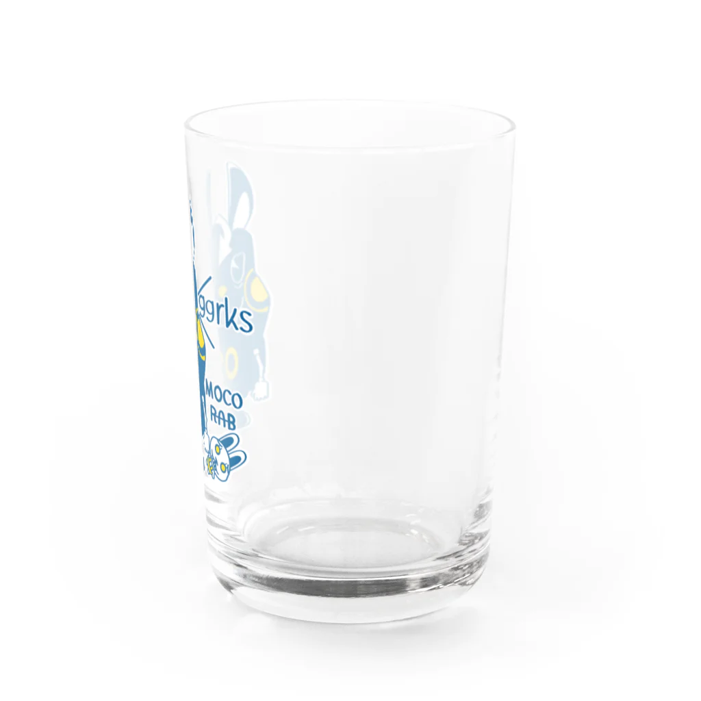 イラスト MONYAAT のCT124 モコモコラビット２号*ggrks Water Glass :right