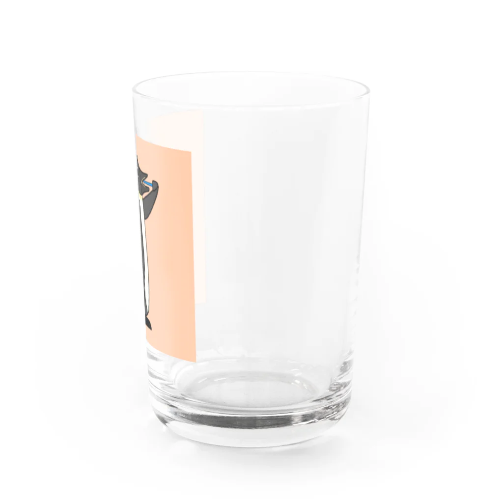 モユズの歯磨きペンギン　コップ　ピンク Water Glass :right