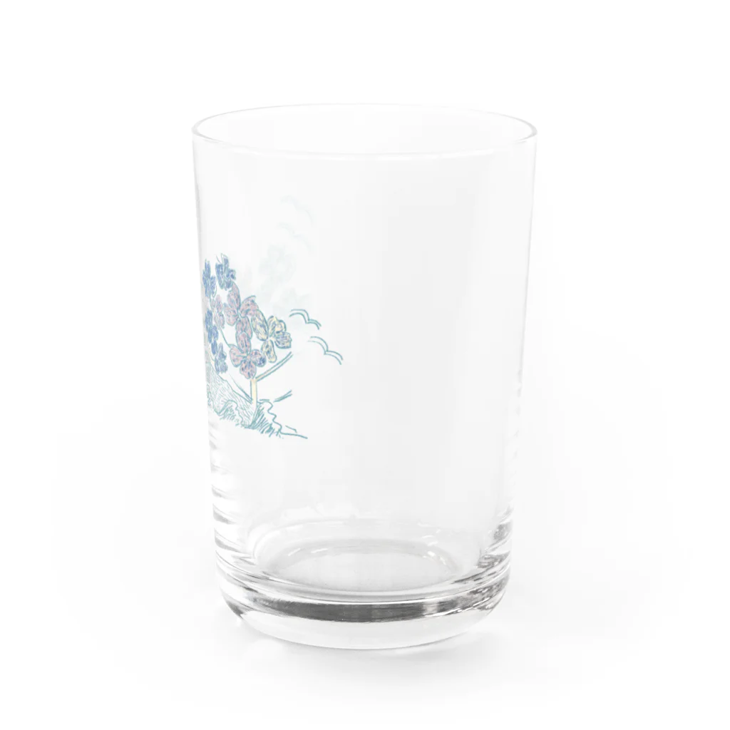 あおみの丘のはなの島 Water Glass :right