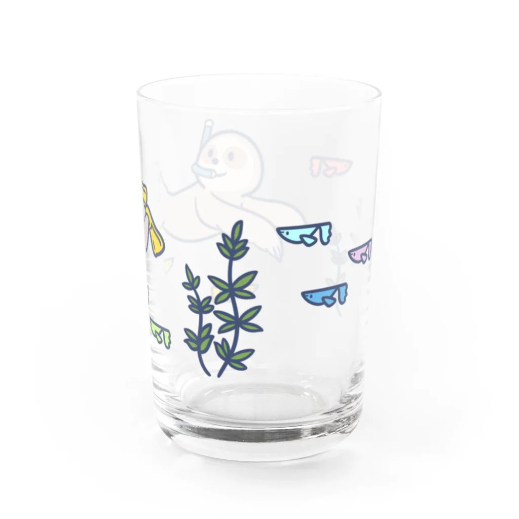 コトブキ商店のナマケモノスイミング Water Glass :right