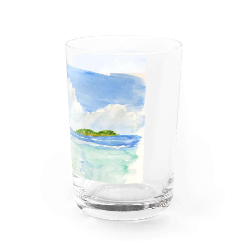 Fude Houseの海と砂浜 Water Glass :right