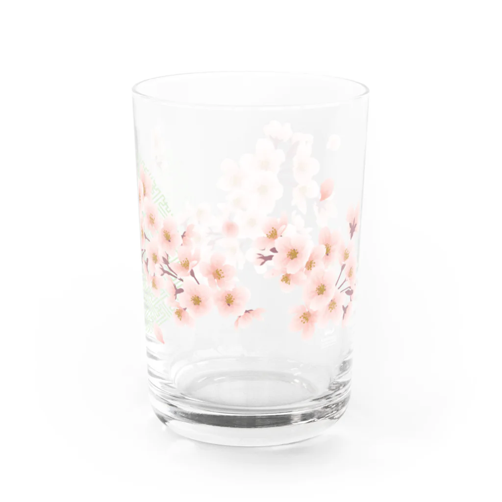 kawacocoの桜グラス グラス右面
