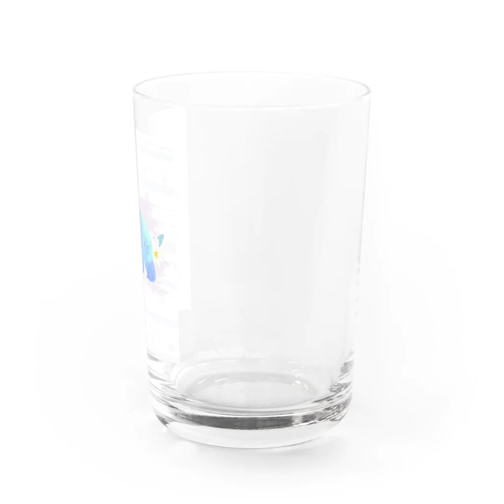 non__07nのお花とパンダ Water Glass :right