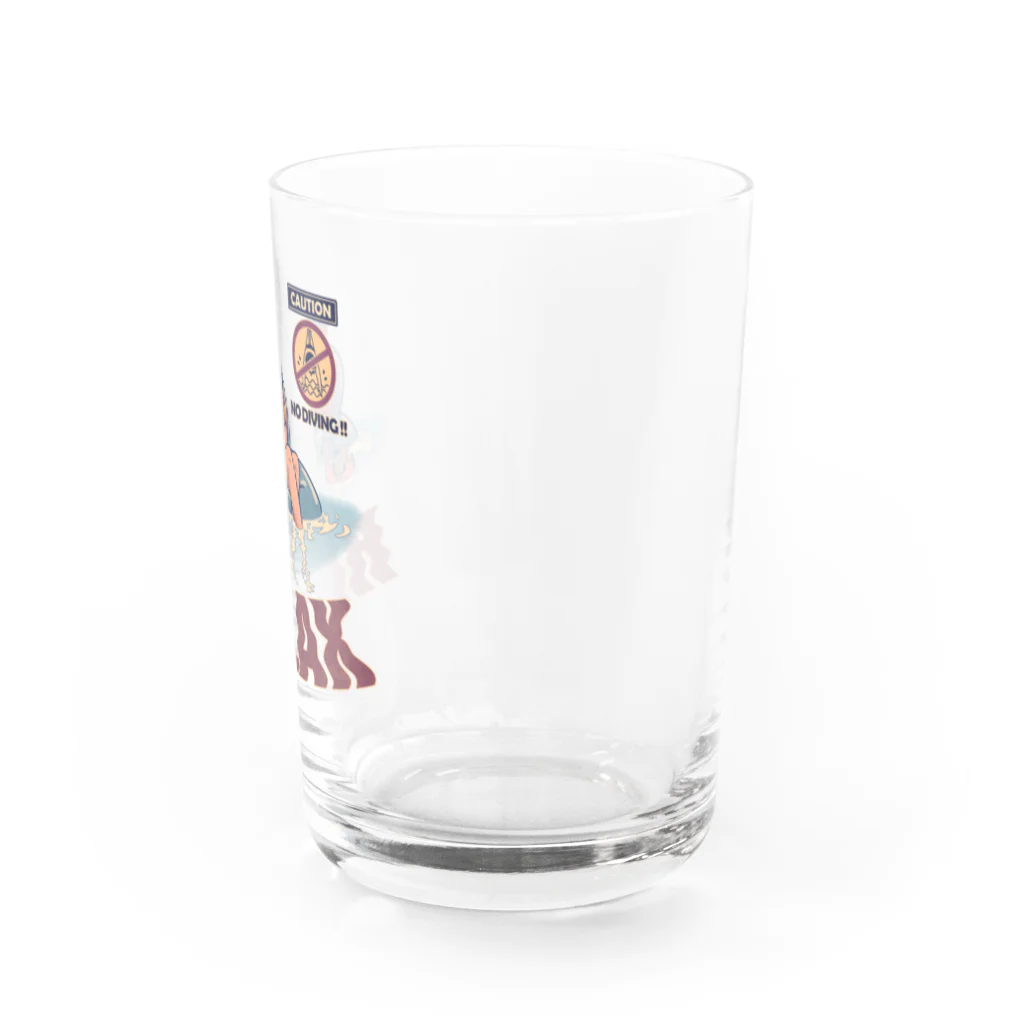 nidan-illustrationの"RELAX" Water Glass :right