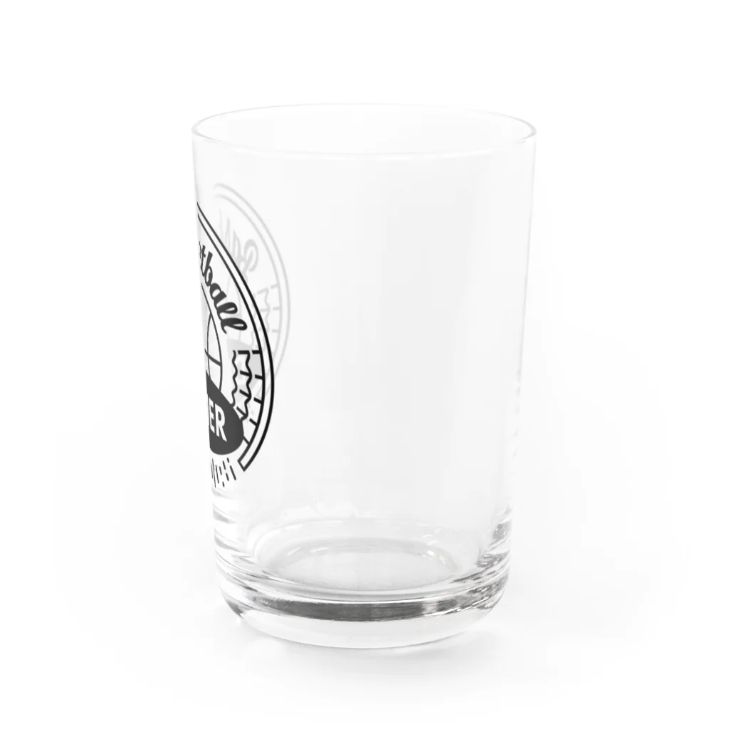 Basketball DinerのBasketball Diner ロゴ円黒 Water Glass :right