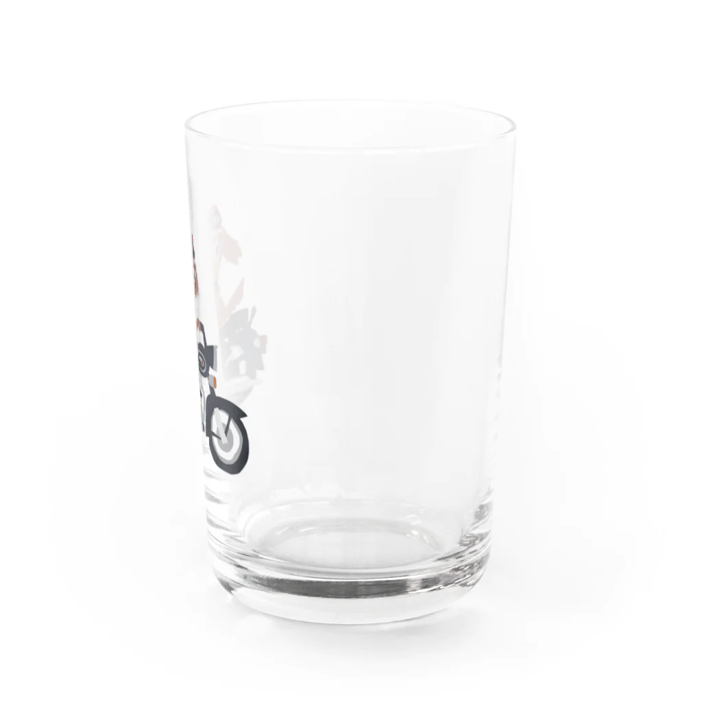 Thee moegi's Design Laboのわんこ・クラシカルバイク Water Glass :right