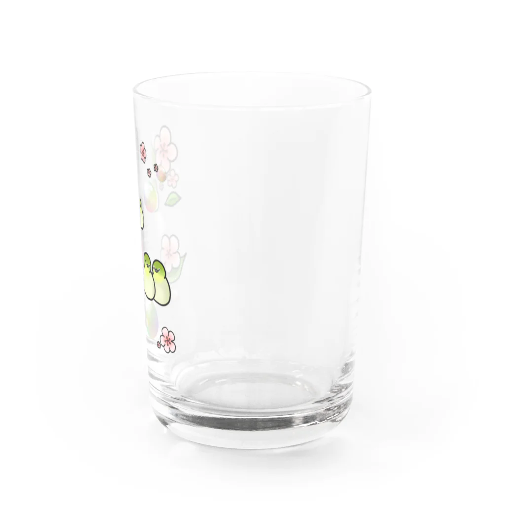 Lily bird（リリーバード）のほわほわメジロ梅 Water Glass :right