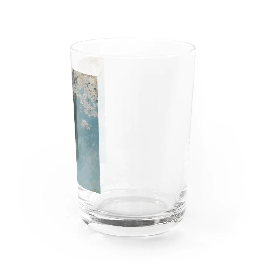 世界の絵画アートグッズのハワード・パイル 《春・桜の木の下で》 Water Glass :right