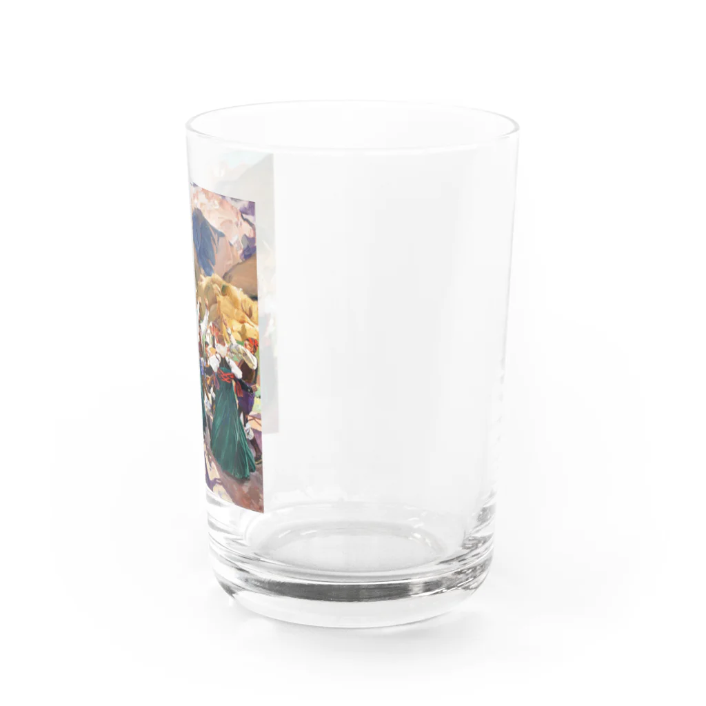 世界の絵画アートグッズのホアキン・ソローリャ 《アラゴンのホタ》 Water Glass :right