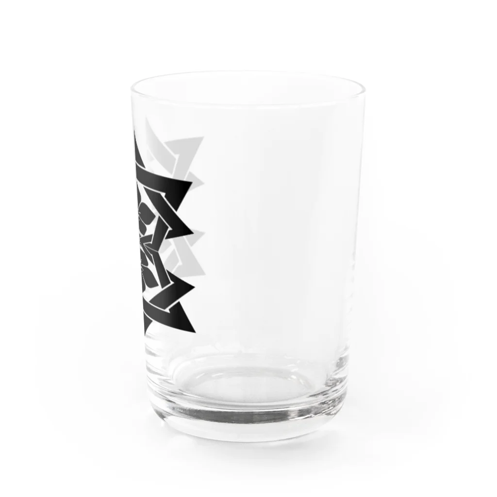 RMk→D (アールエムケード)の桔梗紋 黒 グラス右面