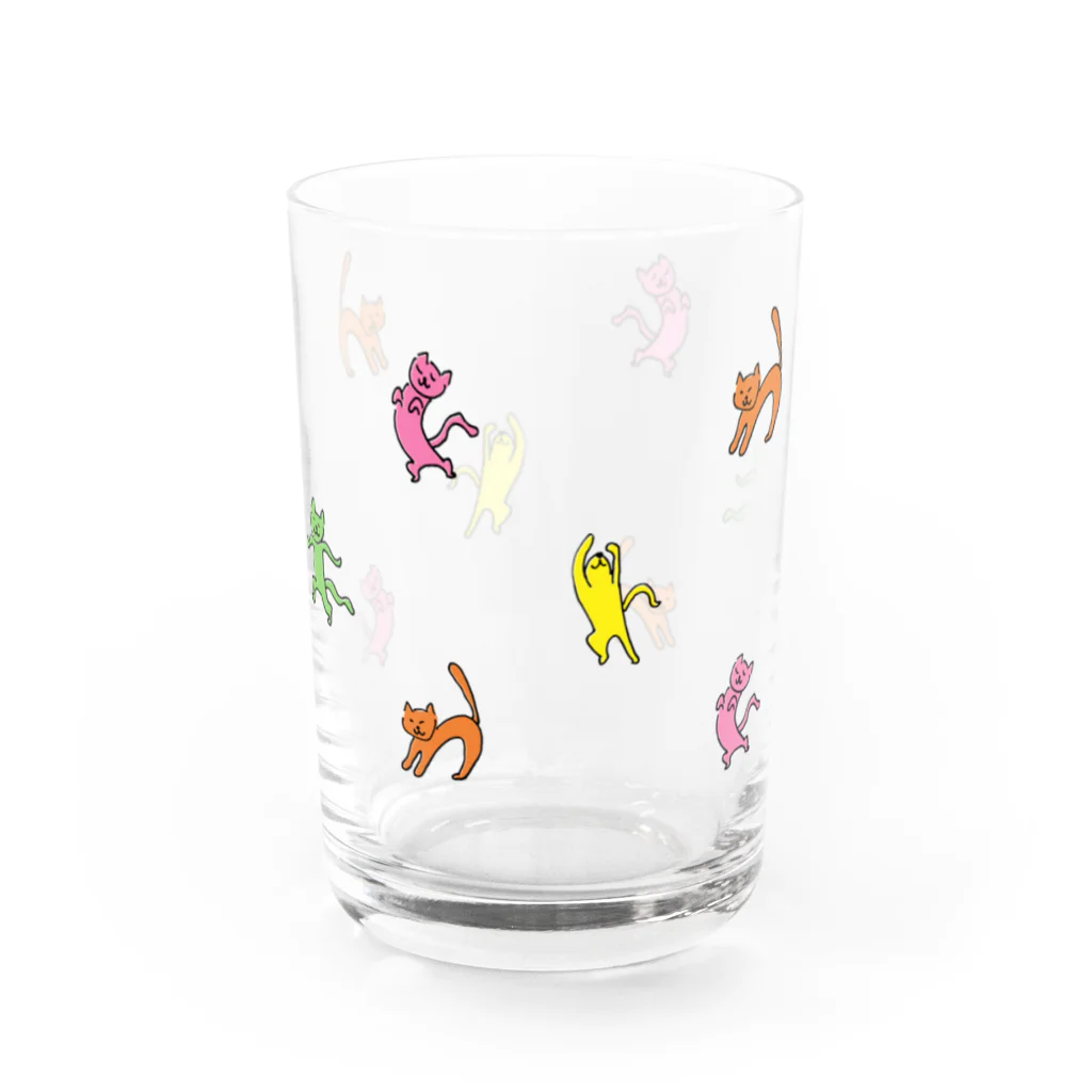 Misato Ugai illustration shopのOdoru Neko Water Glass :right