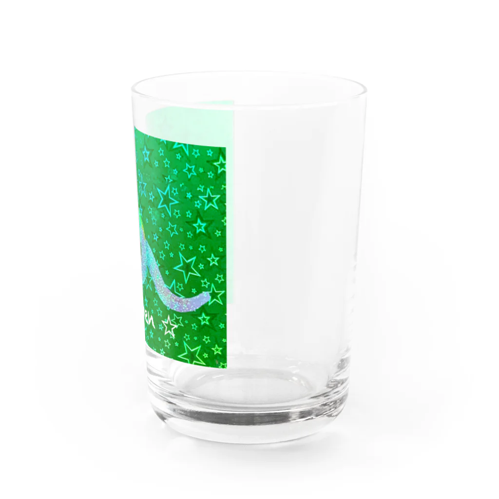broccoli3の白蛇　🌟　lucky omen Water Glass :right