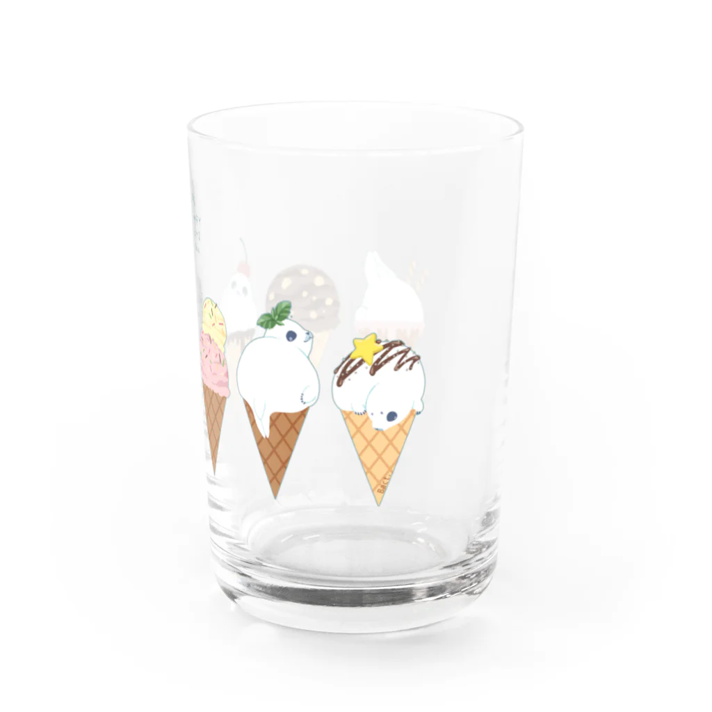 BARE FEET/猫田博人のアザラシアイス Water Glass :right