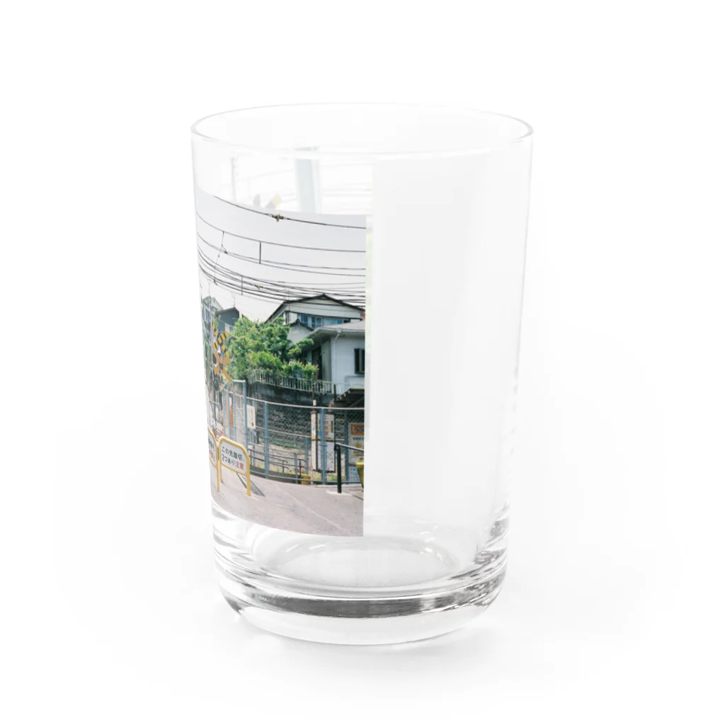 ちっかの踏み切り Water Glass :right