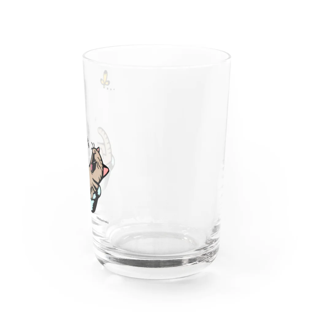 まつり猫ショップのあくび猫さん Water Glass :right