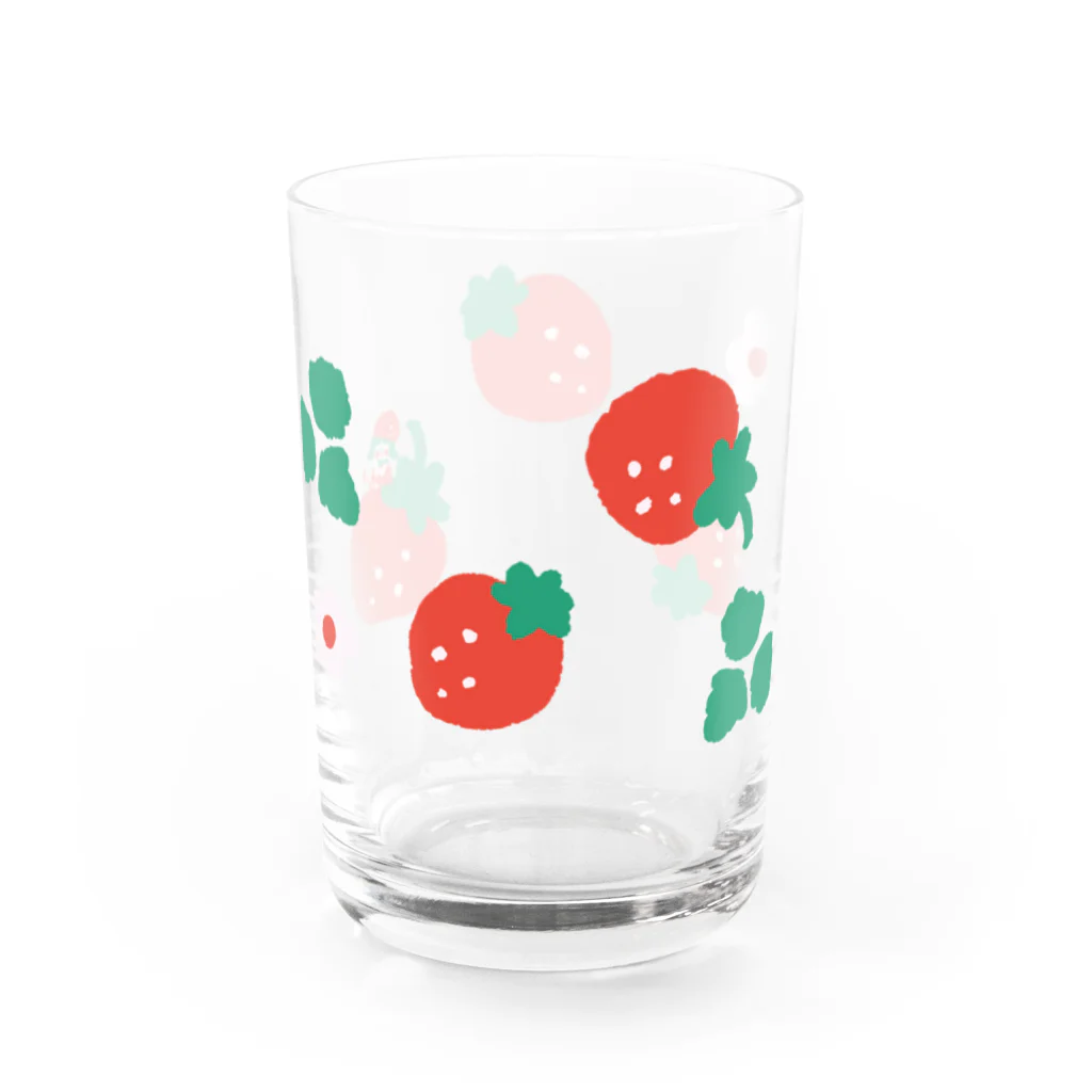 nicottoにこりのいちごのコップ Water Glass :right