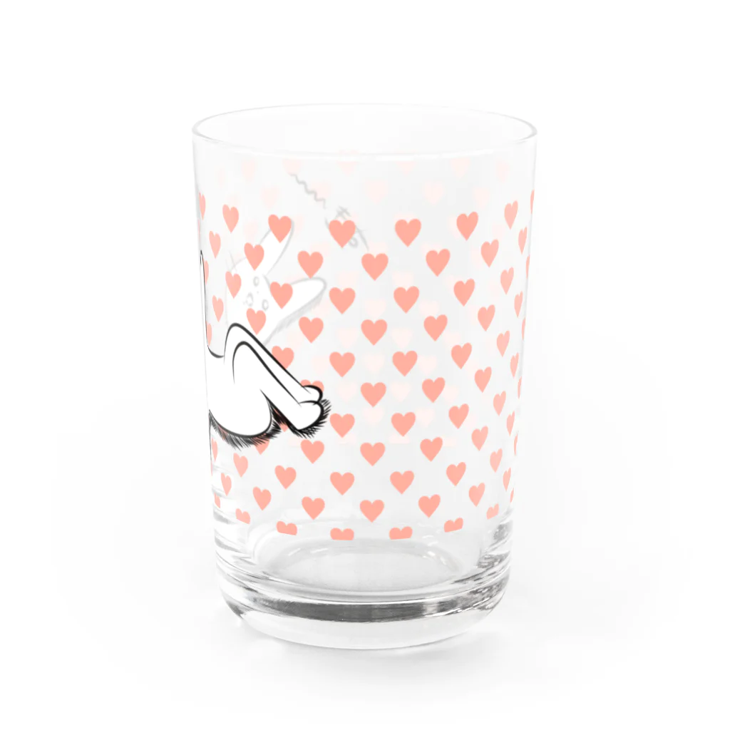 pino子 shopの好きすぎて虚無うさぎ Water Glass :right