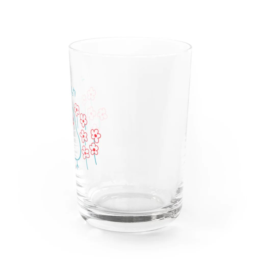 marikopterのレトロ文鳥 Water Glass :right