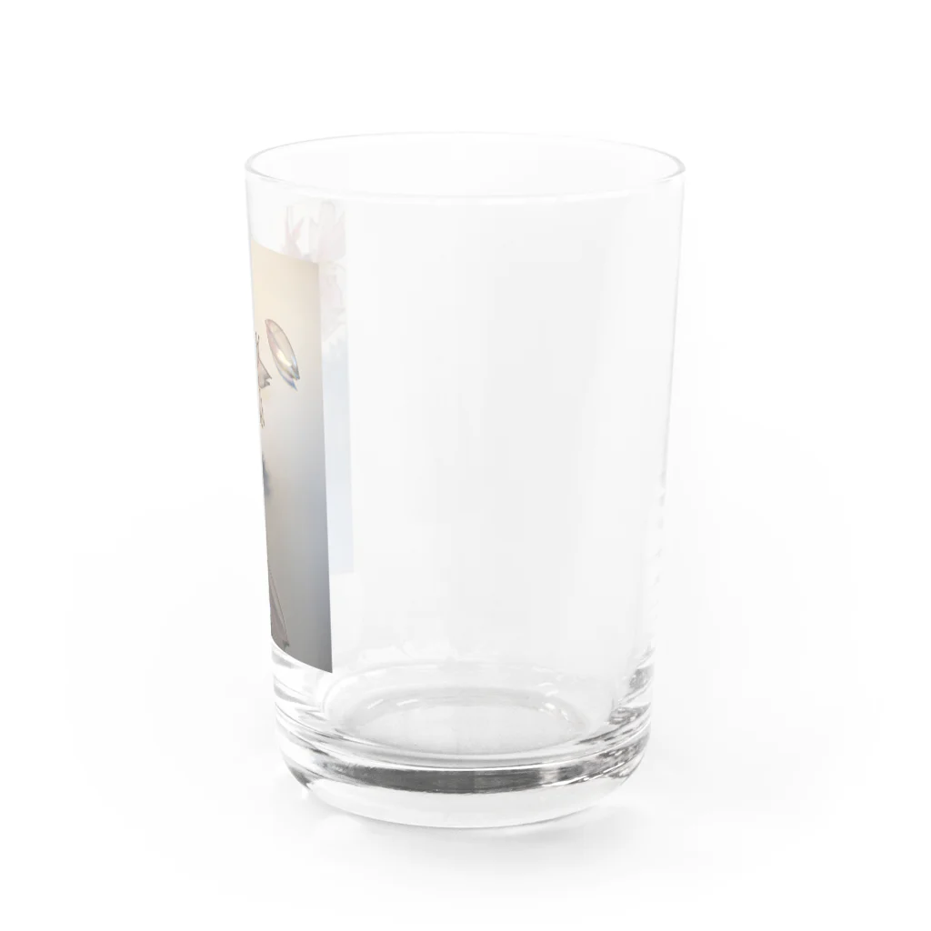 ベースと猫屋の八重桜 簪 Water Glass :right