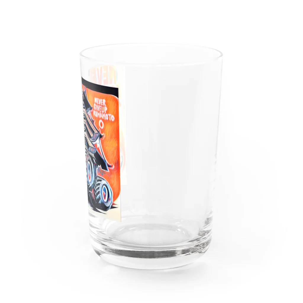 Mobile Gift Shop のnever give up KUMAMOTO  Water Glass :right