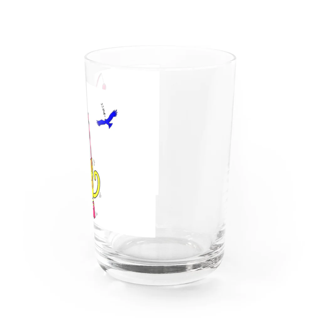 mokokokoの子鮎爆釣り猫さん Water Glass :right
