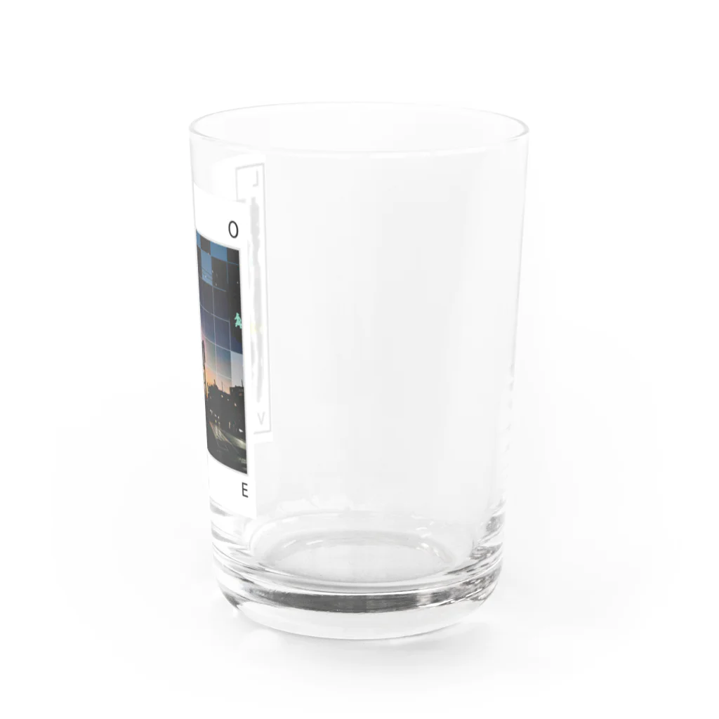 LOVE PEACEのLOVE Water Glass :right
