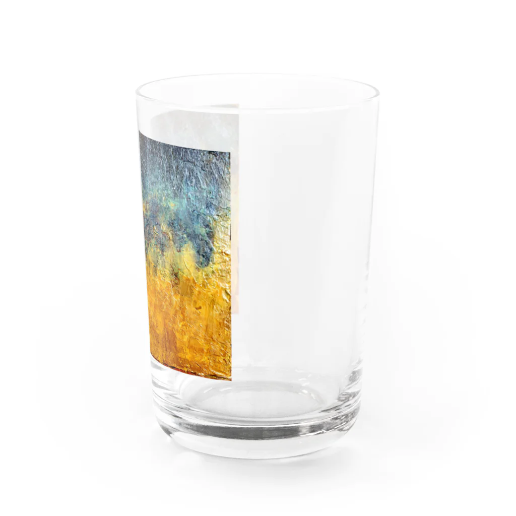 エルドラ堂@スピリチュアルアートの黄金砂粒の漂い Water Glass :right