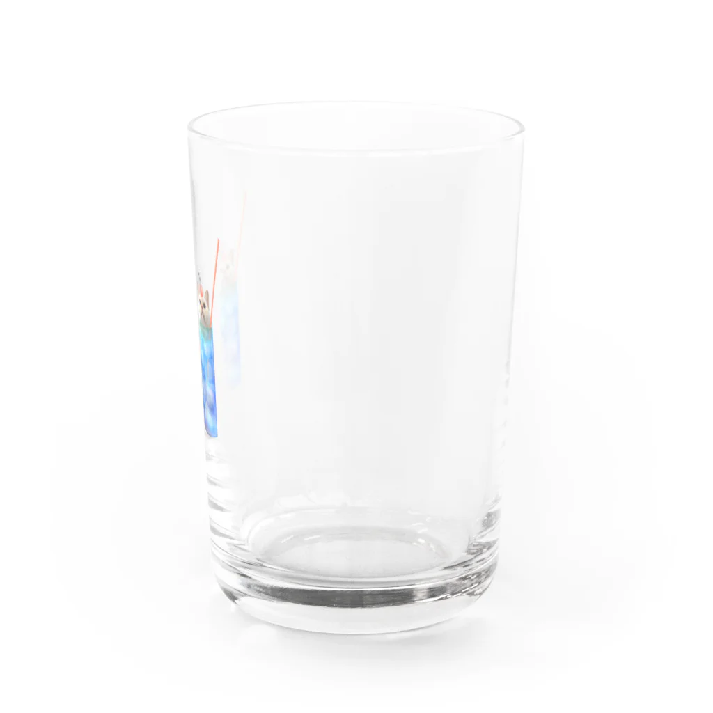 じゅりあんぐ！の双子なクリームソーダなまりおちゃん Water Glass :right